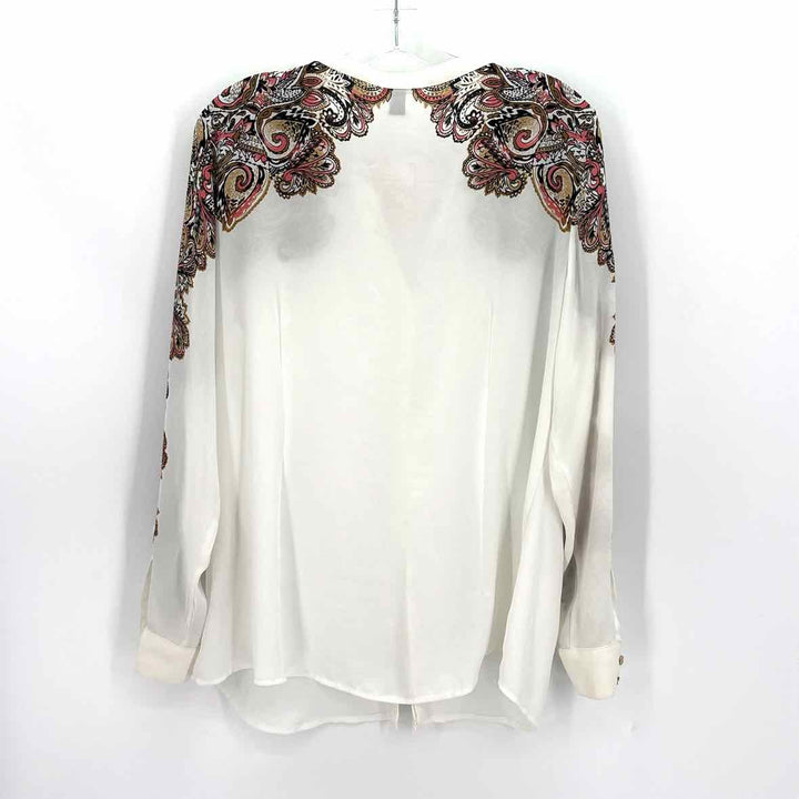Size 16 DANA BUCHMAN Ivory Shirt