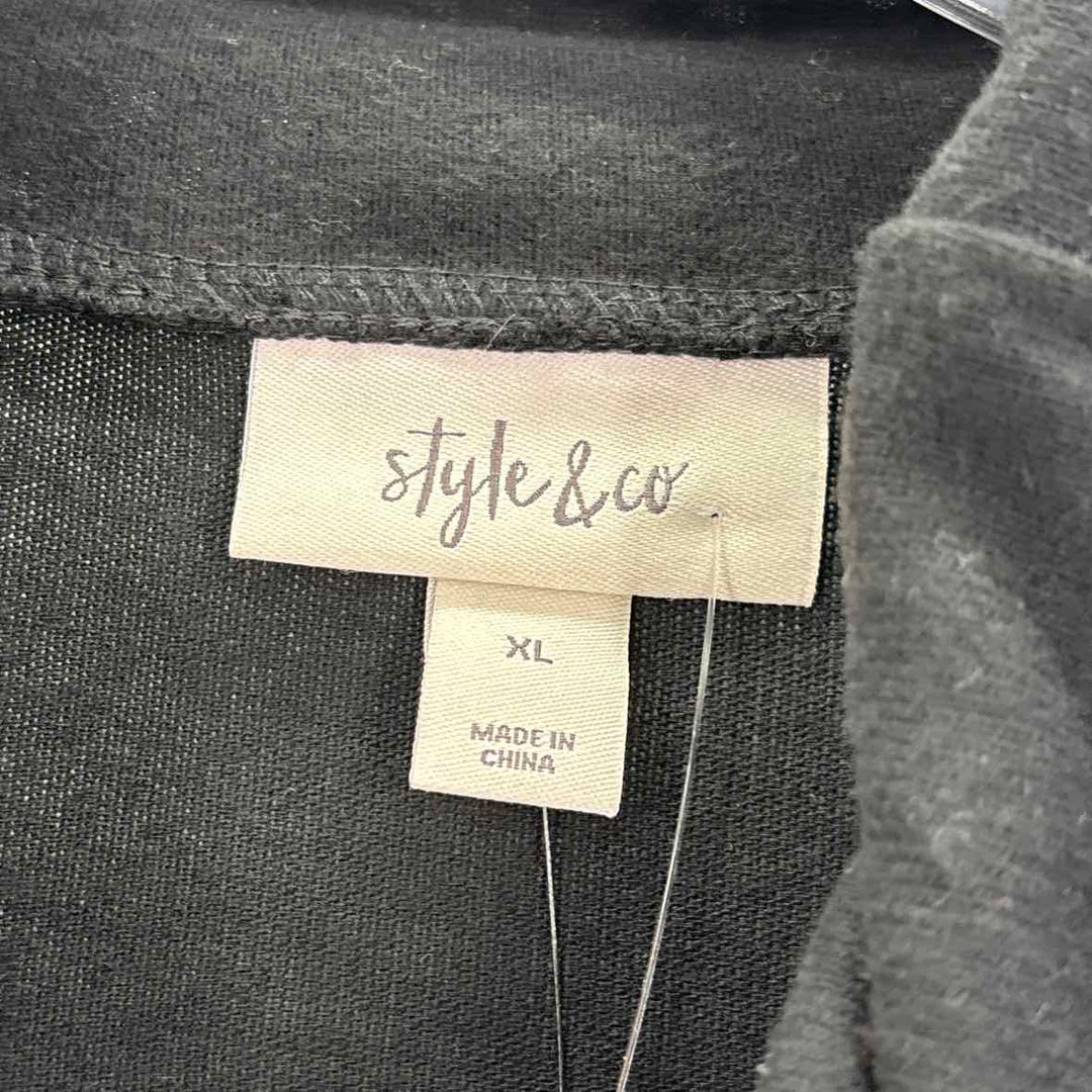 Size XL Style & Co Black Knit Sweater