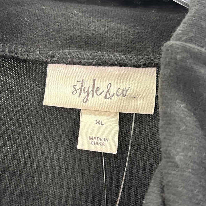 Size XL Style & Co Black Knit Sweater