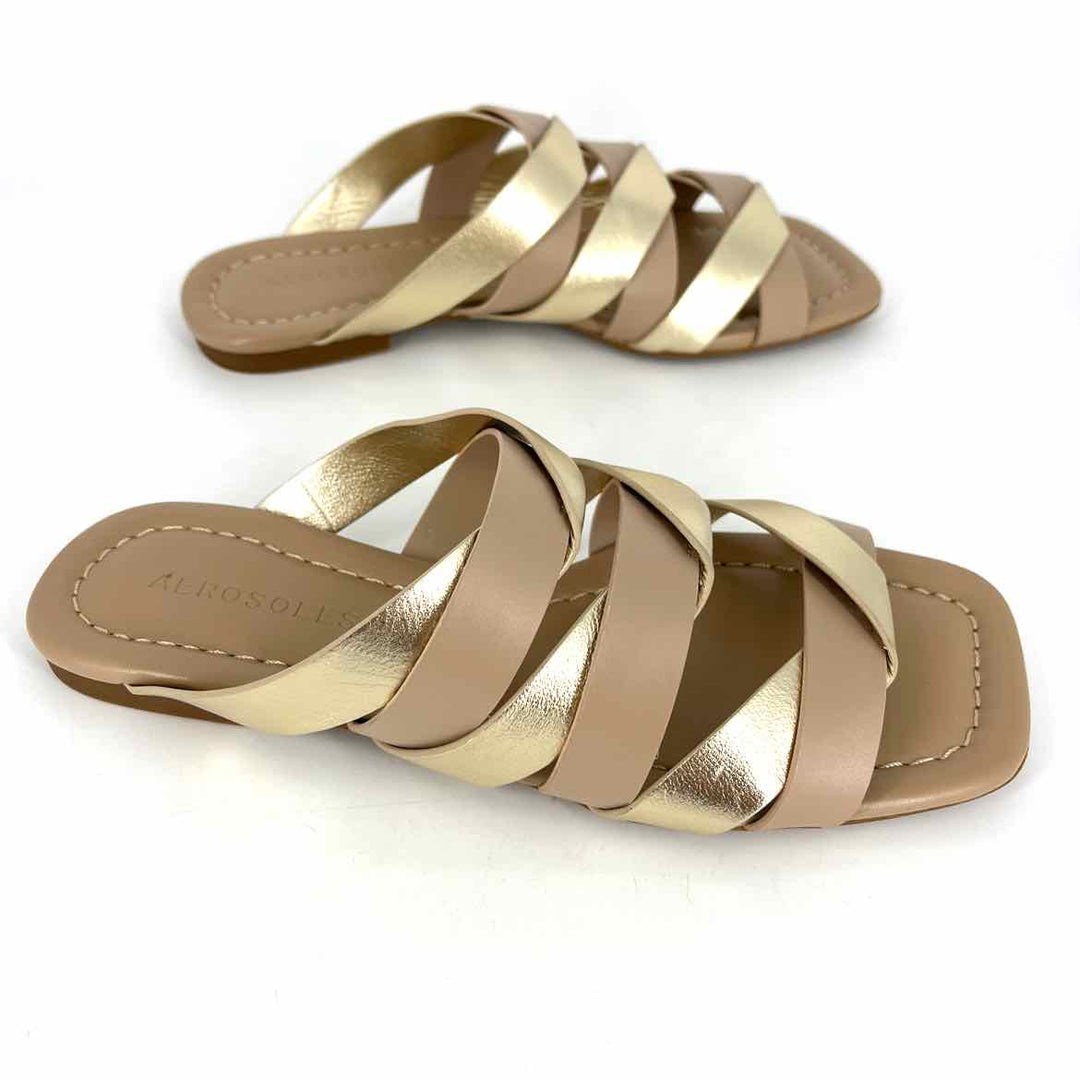 Shoe Size 6.5 AEROSOLES Gold Sandals