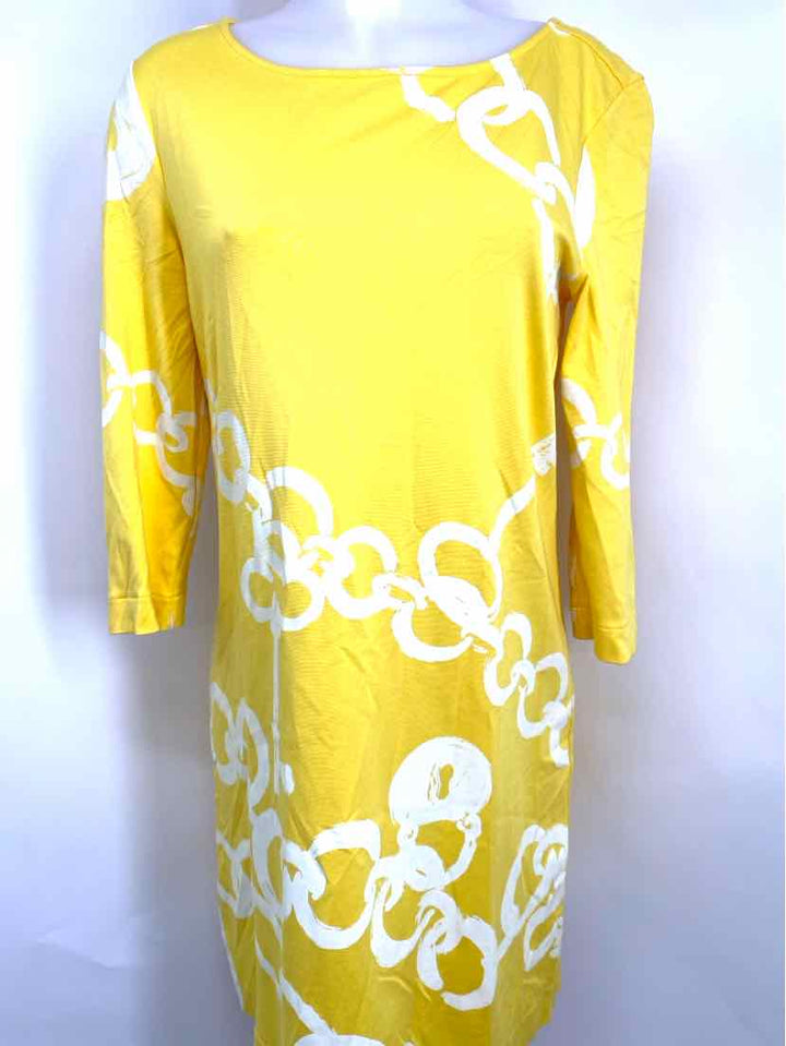 Size M Lilly Pulitzer Yellow Print Dress