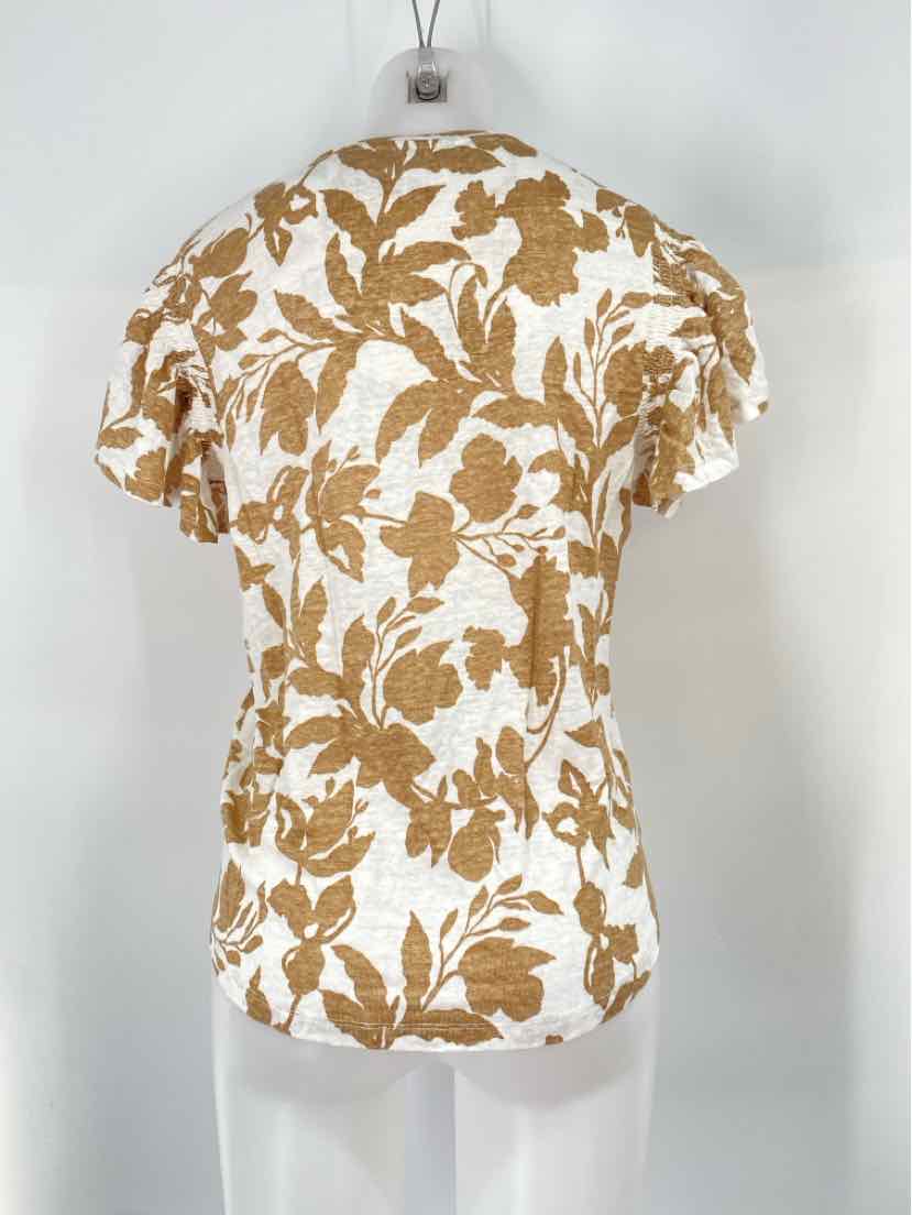 Size L Chico's Brown Print Shirt