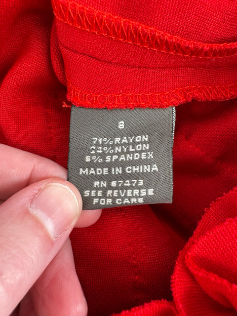 Size 8 TAYLOR Red Dress