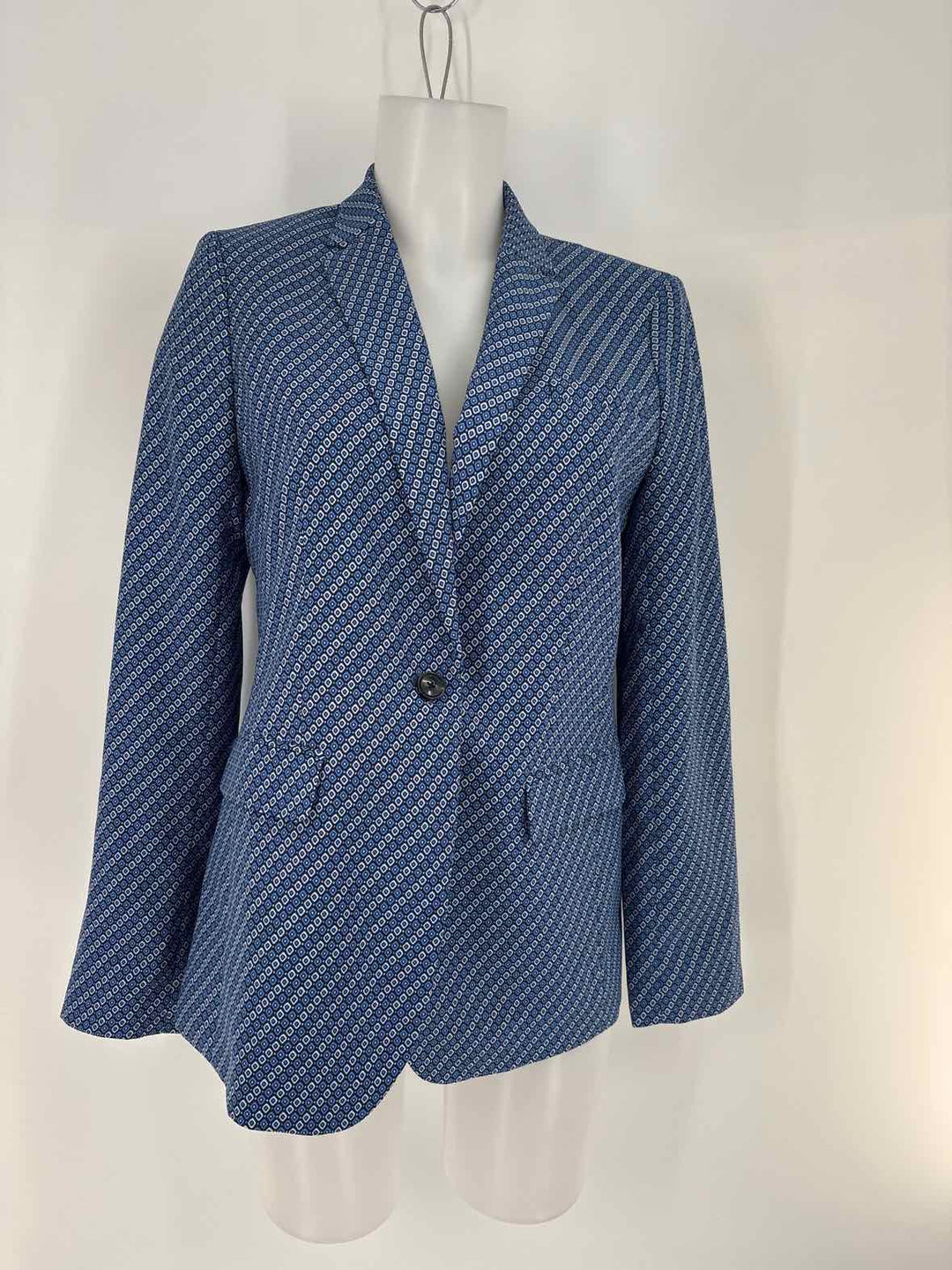 Size 8 Banana Republic Blue Print Blazer