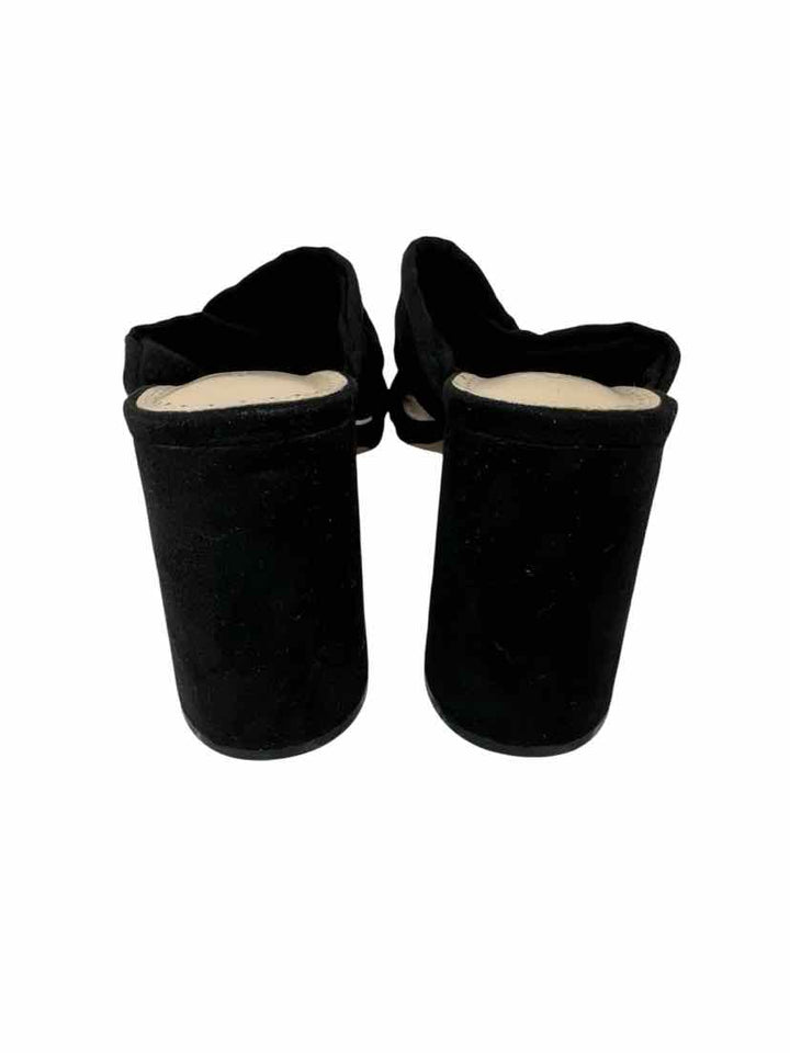 Shoe Size 9.5 ADRIENNE VITTADINI Black Suede Sandals