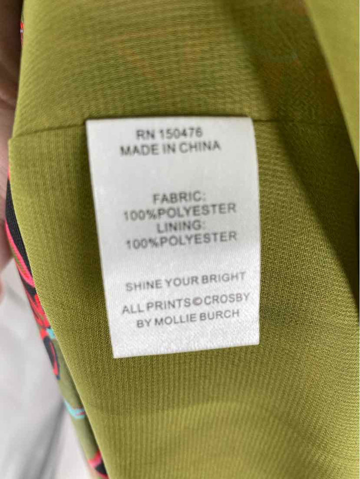Size XS CROSBY Green Print Dress