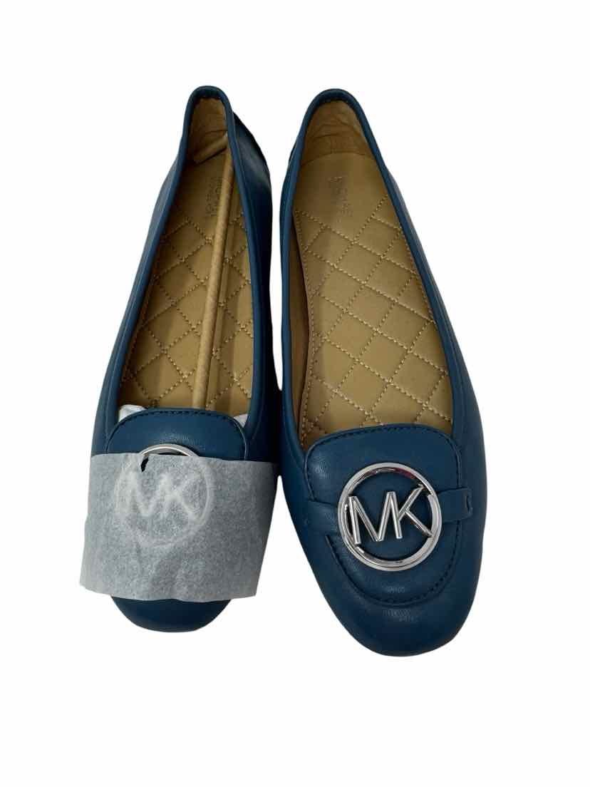 Shoe Size 9.5 Michael Kors Blue Leather Flats