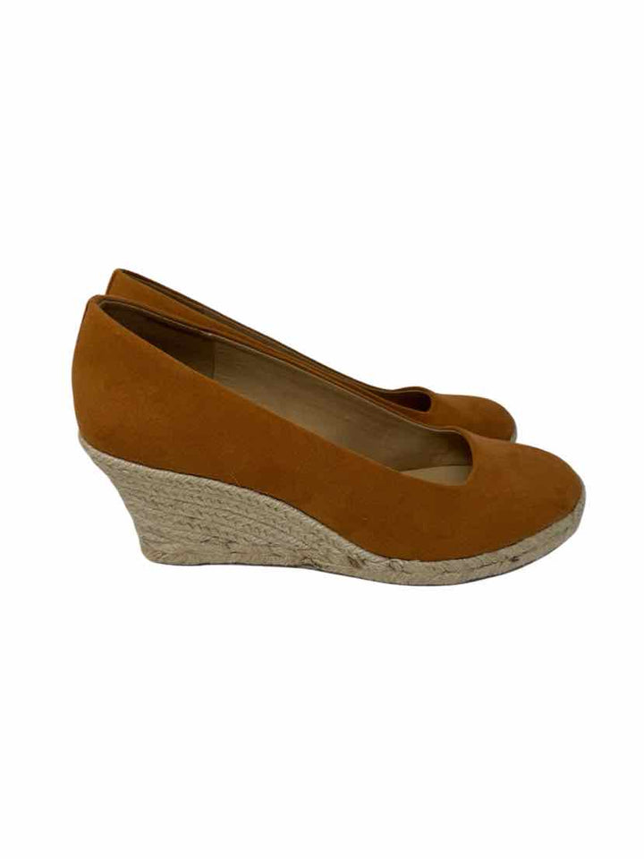 Shoe Size 10 J Crew Mustard Canvas Pumps
