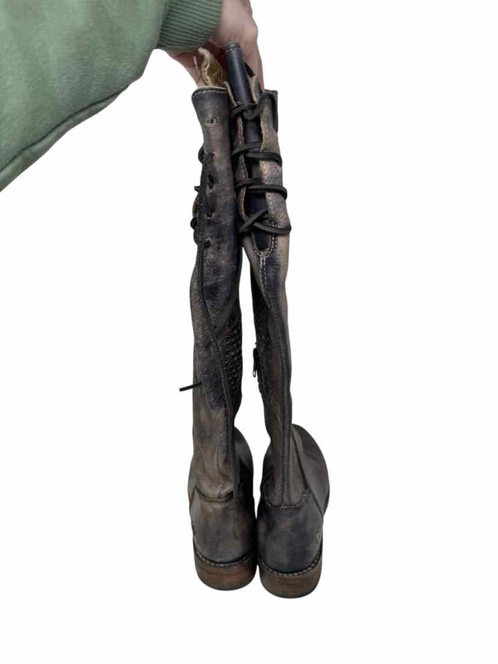 Shoe Size 7.5 Bed Stu Gray Leather Boots