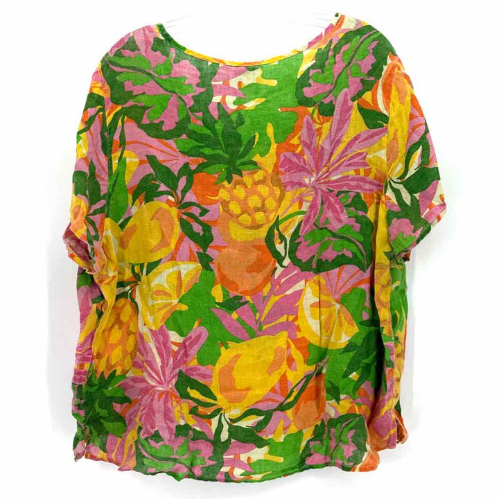 Size 2X C&C Multi-Color Linen Shirt