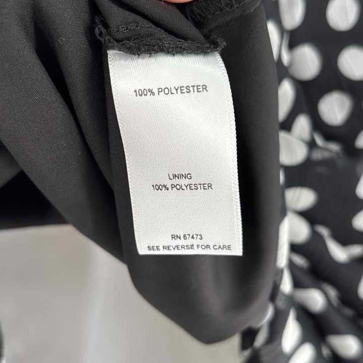 Size 2 TAYLOR Black/White Dress