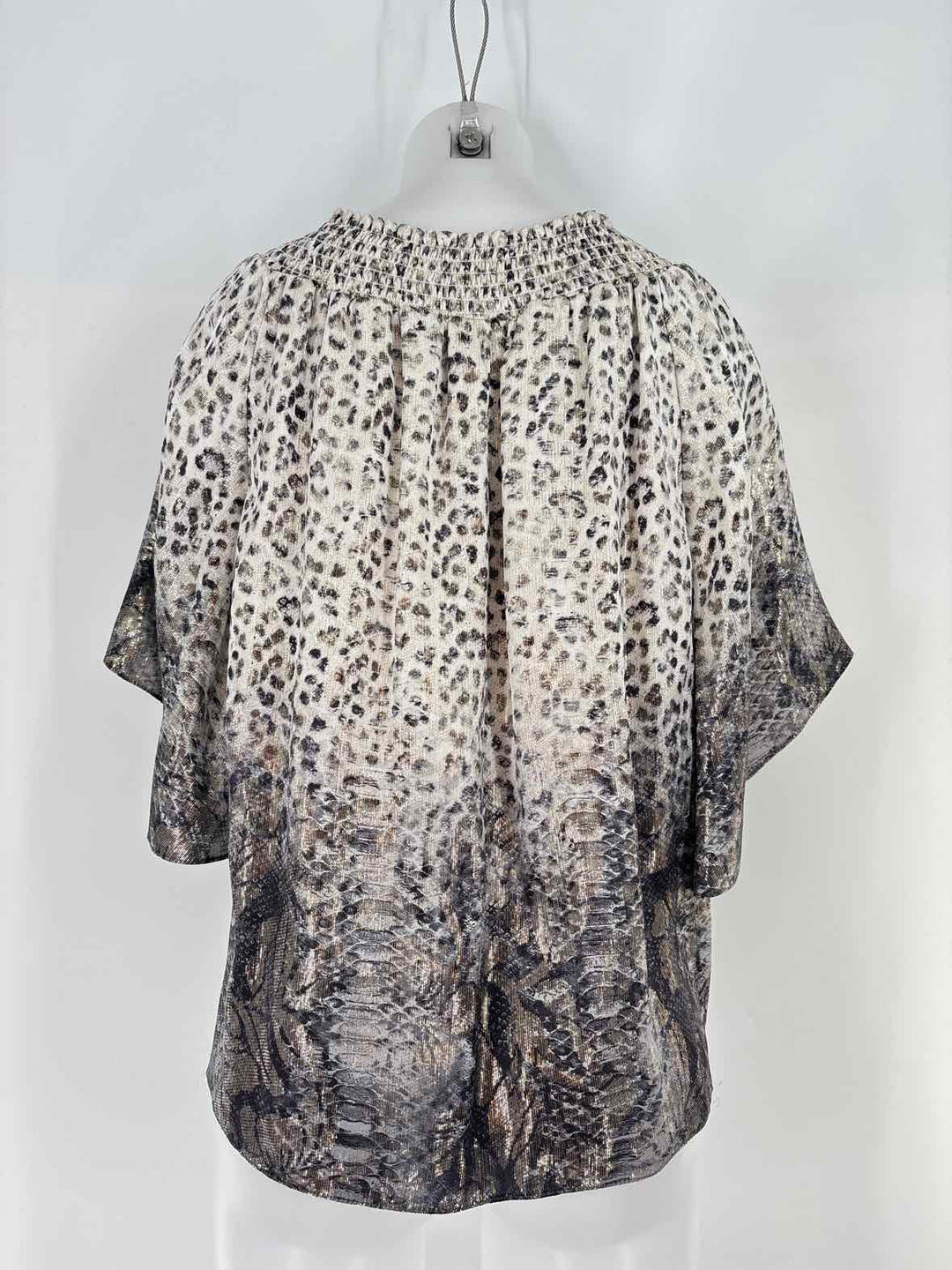 Size M ELIE TAHARI Silver Shirt
