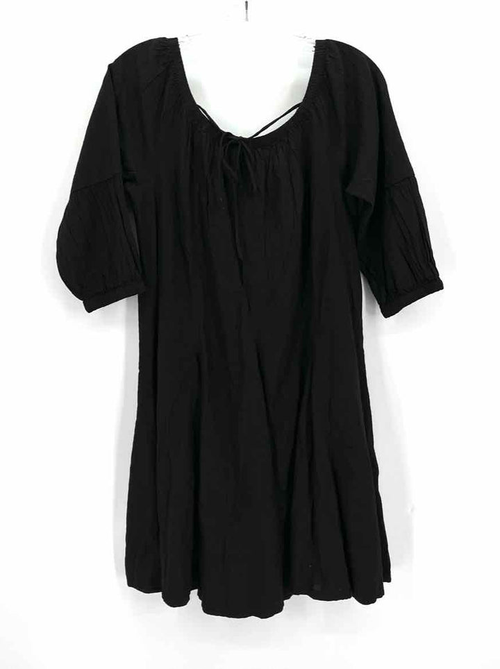 Size XXS DAILY PRACTICE Black Cotton Dress