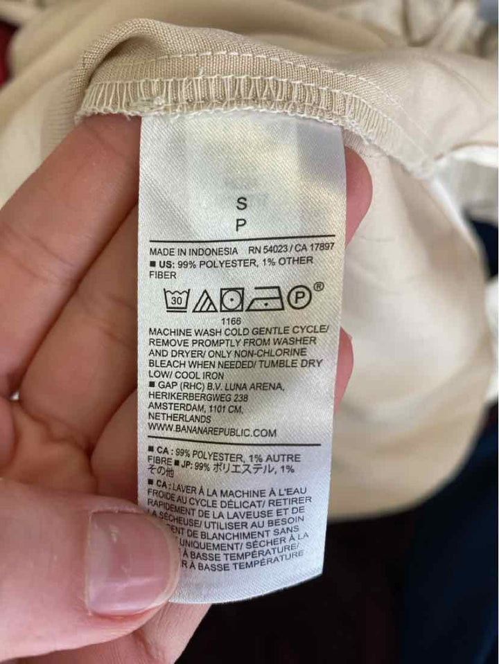 Size S Banana Republic Tan Silk Shirt