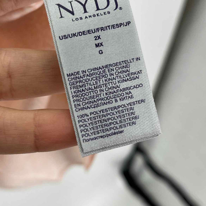 Size 2X NMDJ Peach Shirt