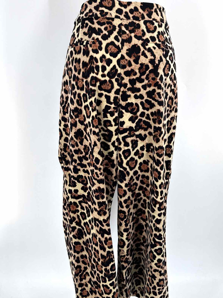 Size 16 LOFT Brown Print Pants