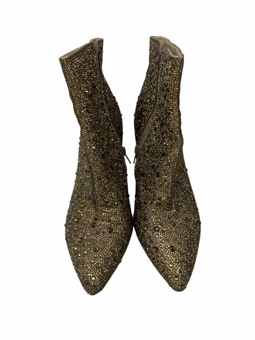 Shoe Size 9 BETSEY JOHNSON Gold Boots