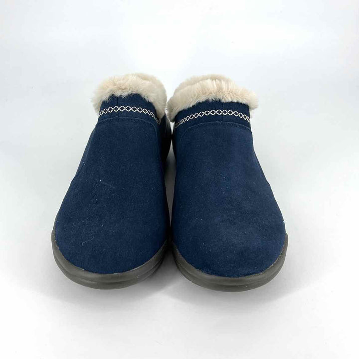 Shoe Size 9 Jambu Navy Faux Fur Clogs