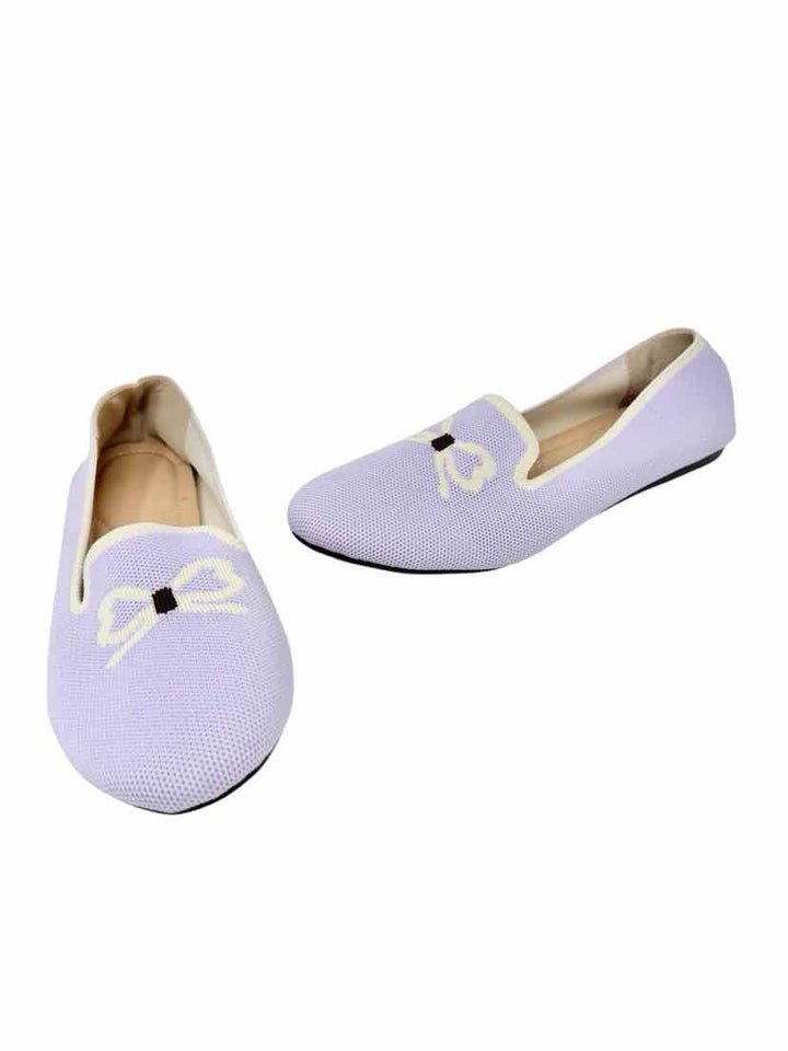 Shoe Size 42 Lavender Knit Flats