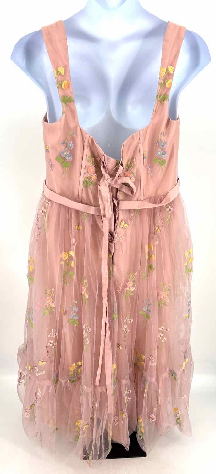 Size 20 Blush Mesh Dress