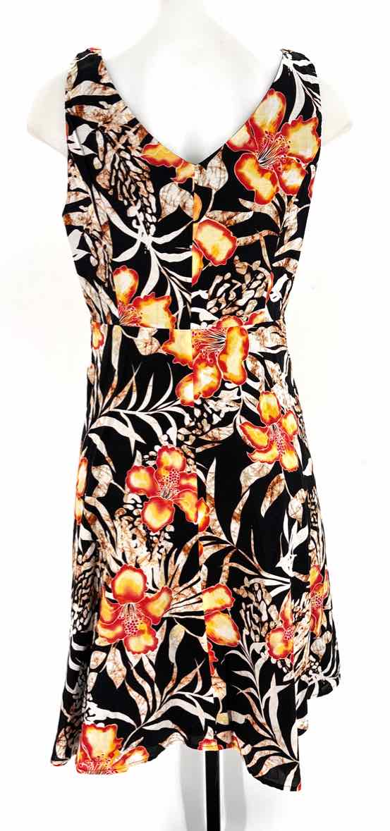 Size 10 Jones New York Black Print Dress