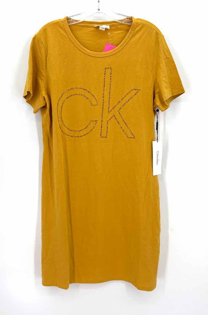 Size L Calvin Klein Mustard Dress