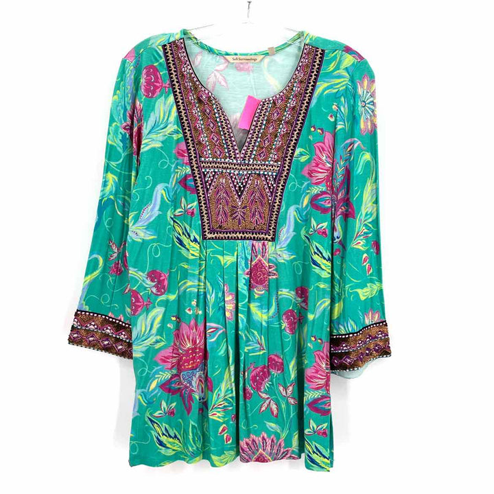 Size S SOFT SURROUNDINGS Green Shirt