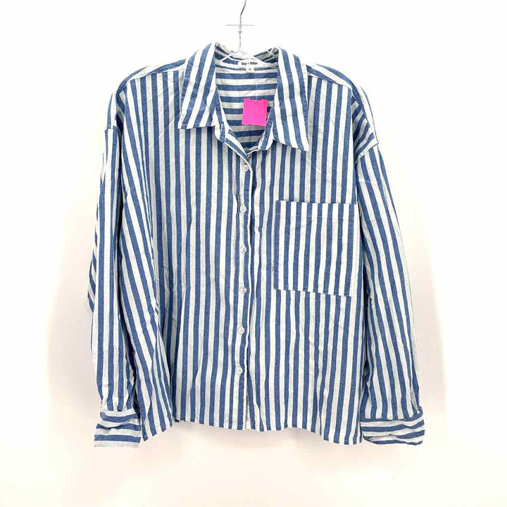 Size M Blue Cotton Shirt