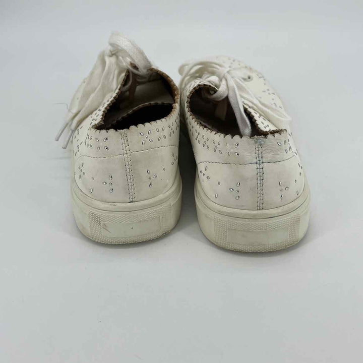 Shoe Size 10 LOFT White Faux Leather Sneakers