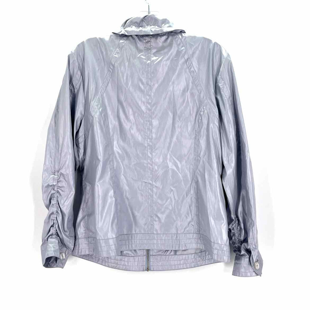 Size L Chico's Light Blue Nylon Jacket