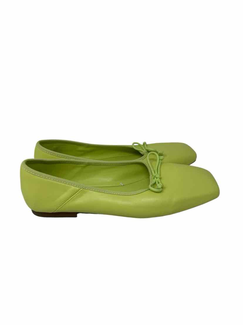 Shoe Size 9 Steve Madden Lime Green Leather Flats