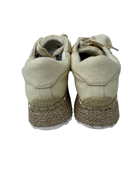Shoe Size 6 Jennifer Lopez Ivory Canvas Sneakers