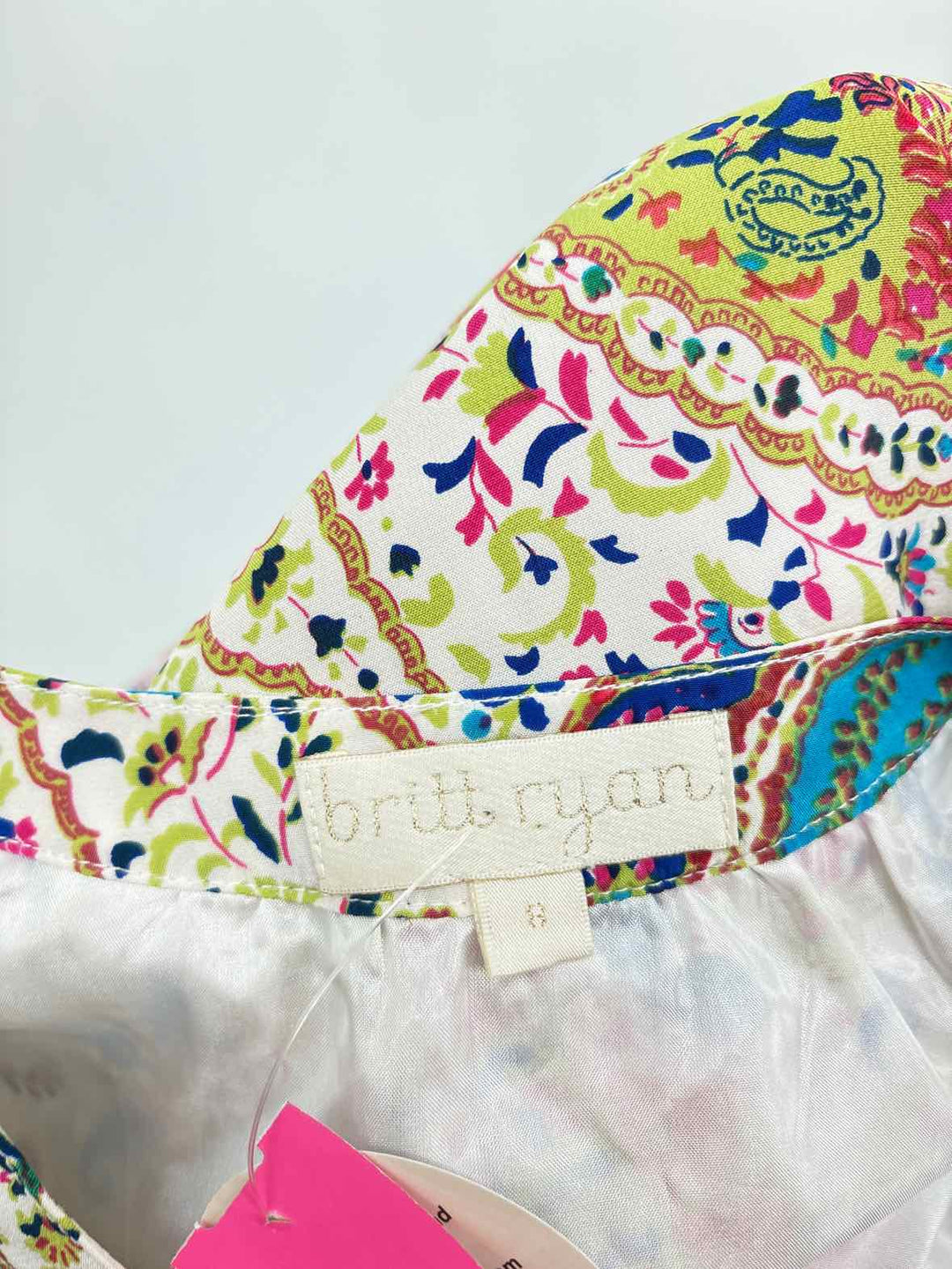 Size 8 BRITT RYAN Multi-Color Dress