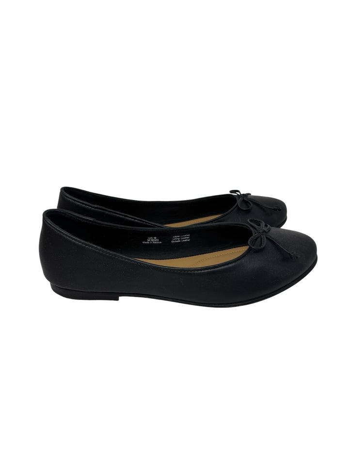 Shoe Size 10 Black Leather Flats