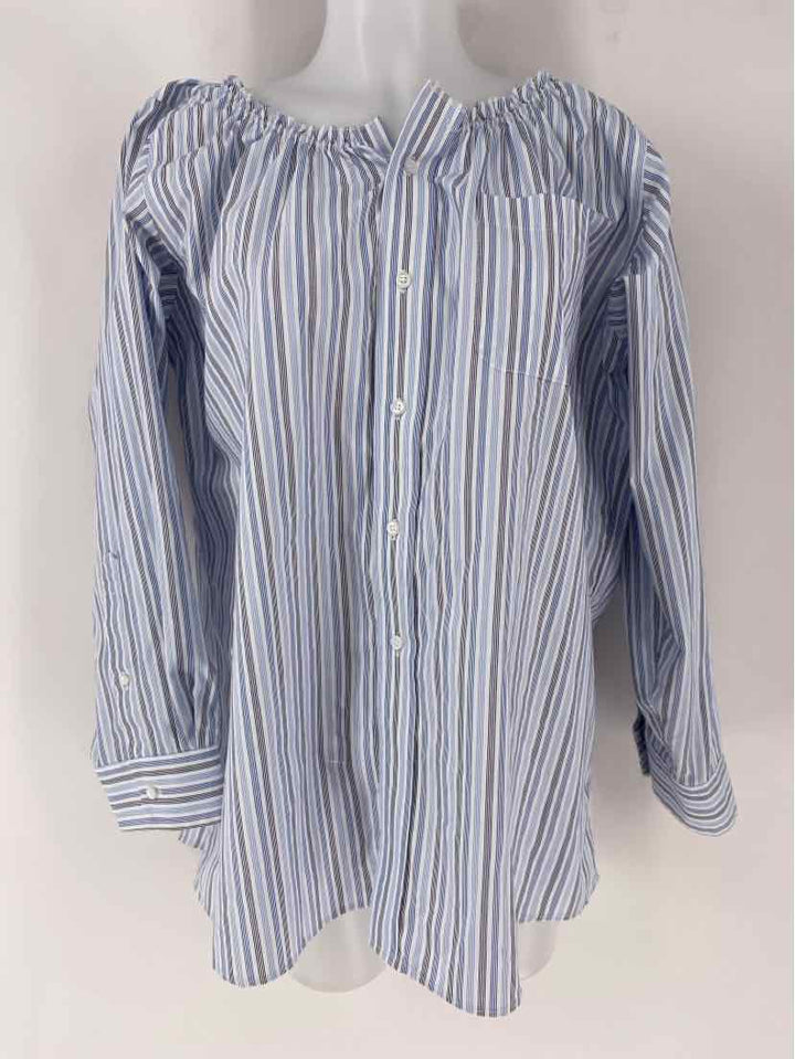 Size L Blue Print Shirt