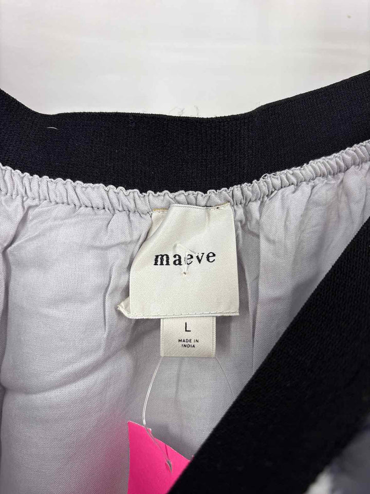 Size L MAEVE Black/White Skirt