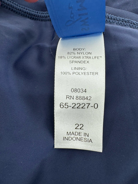 Size 22 Navy Swimsuit