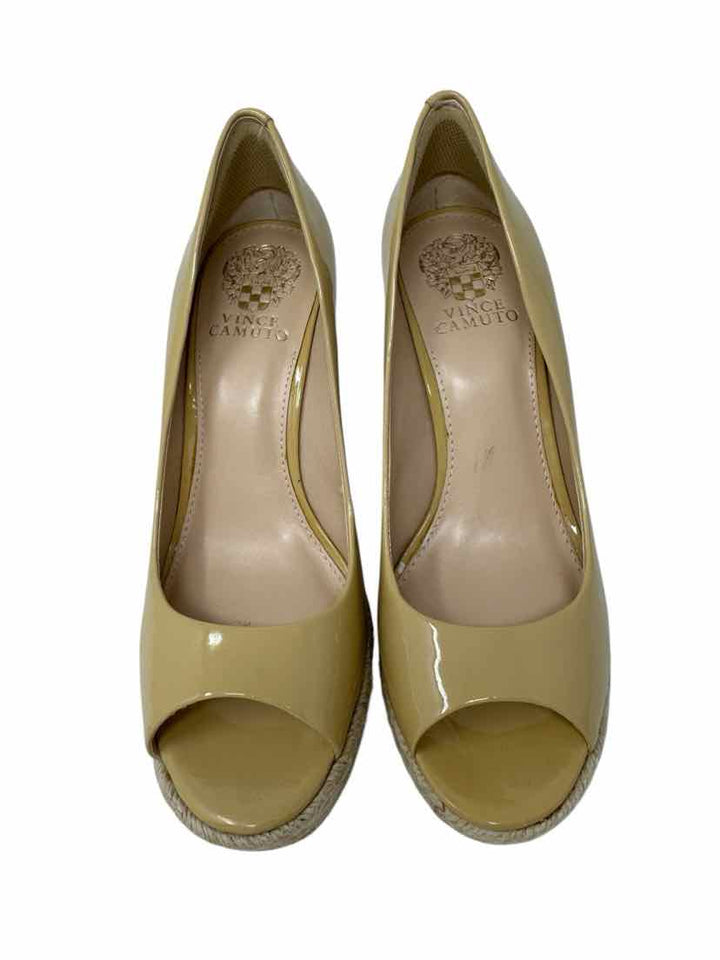 Shoe Size 8 Vince Camuto Beige PATENT Pumps