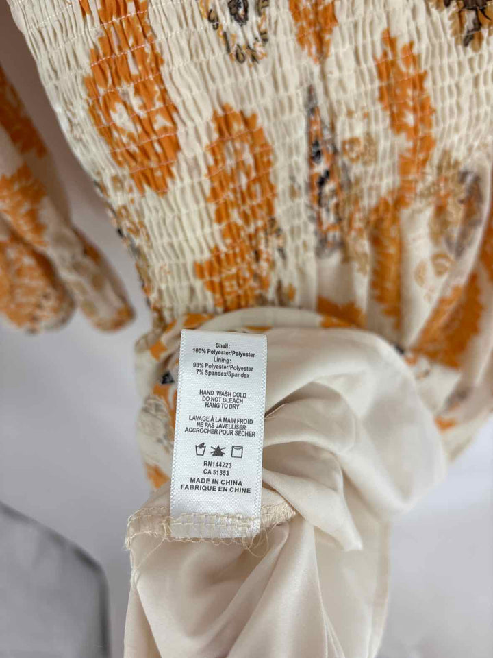 Size S ORANGE PRINT Dress