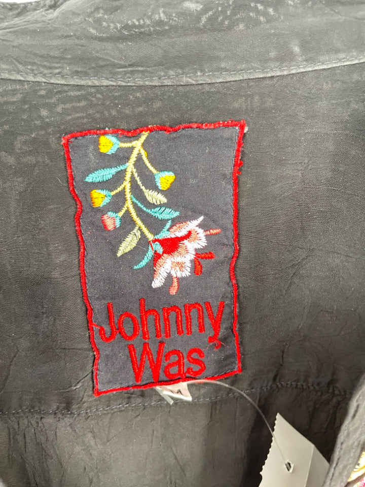 Size M Johnny Was Black Shirt