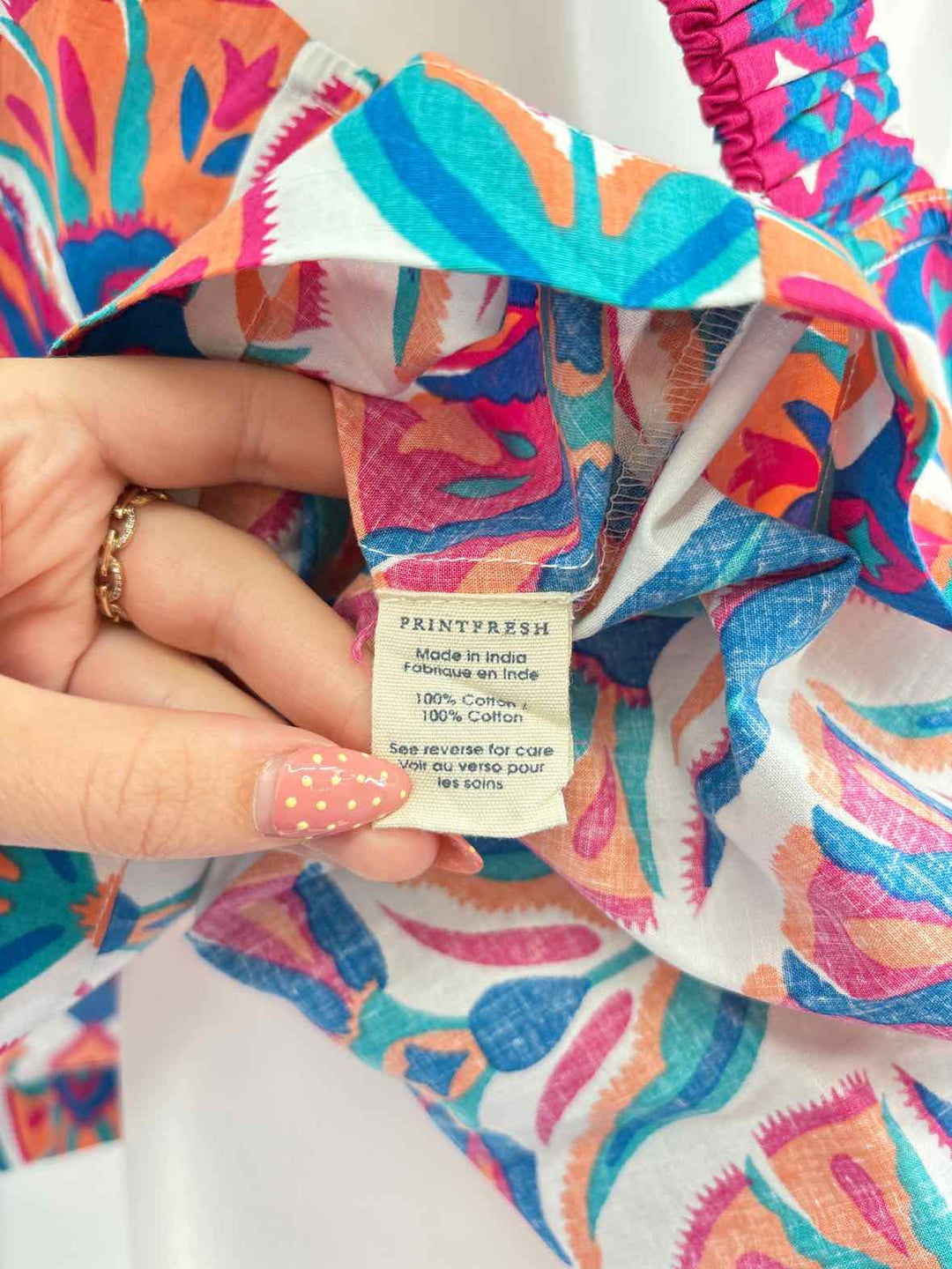 Size 3X Blue Print Shirt