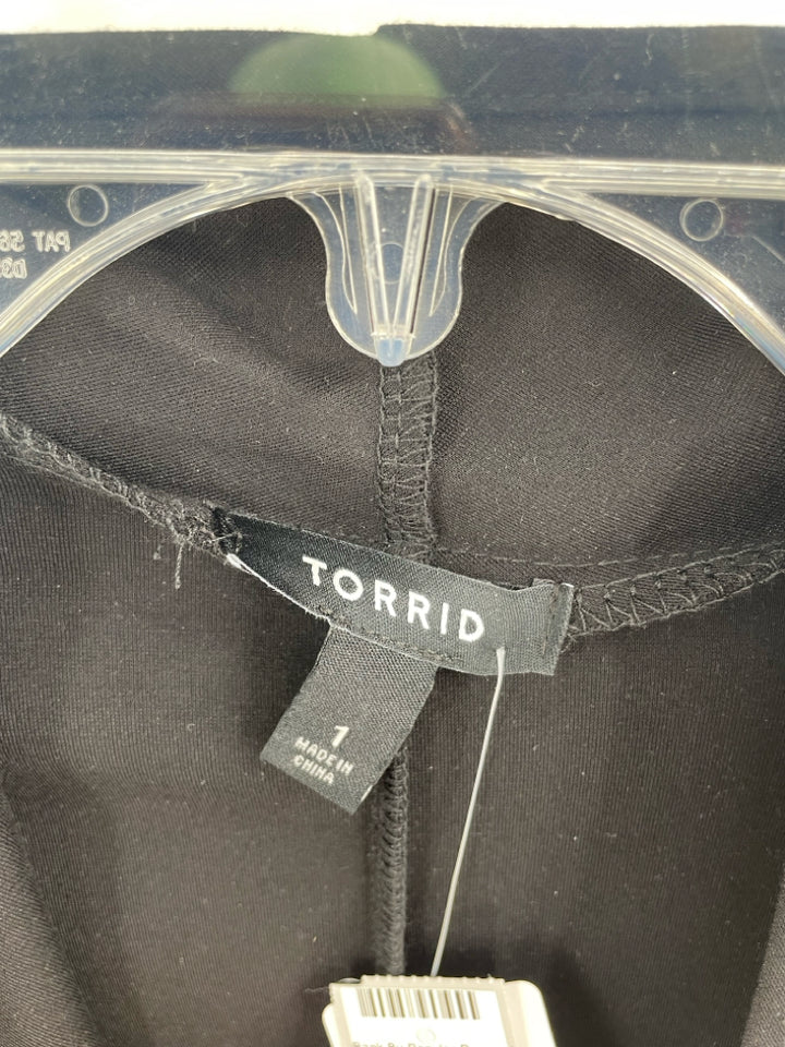 Size 1X Torrid Black Cardigan