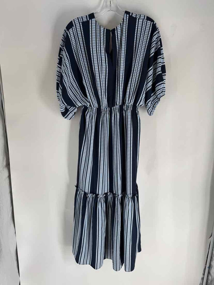 Size 8 TAYLOR Navy Print Dress