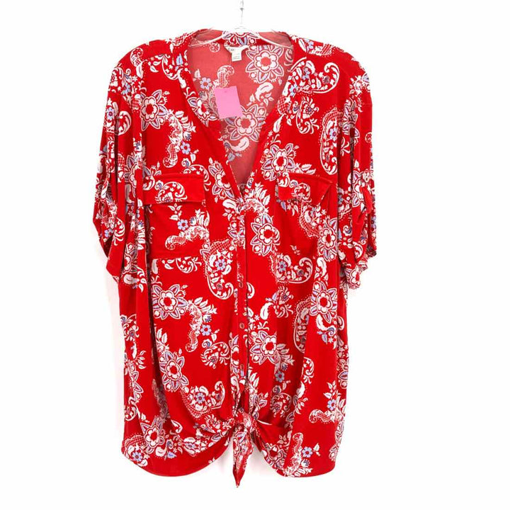 Size 22/24 CATO Red Shirt