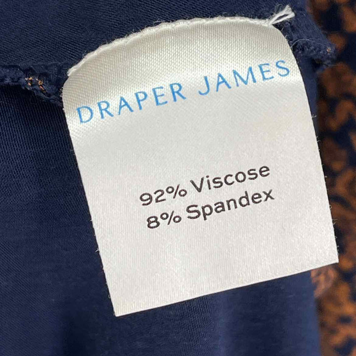 Size S DRAPER JAMES Navy Print Dress