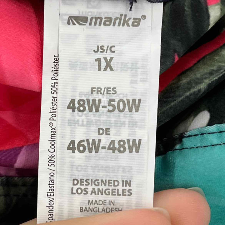 Size 1X MARIKA Multi-Color Leggings
