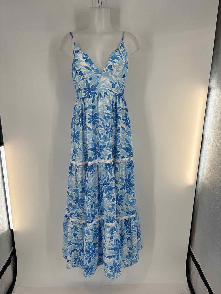 Size S Blue Print Dress