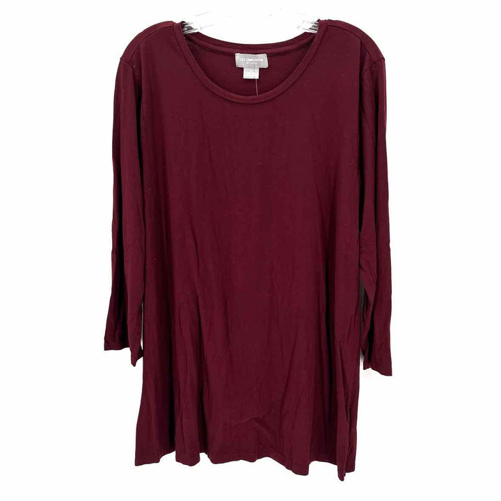 Size XL LIZ CLAIBORNE Burgundy Shirt