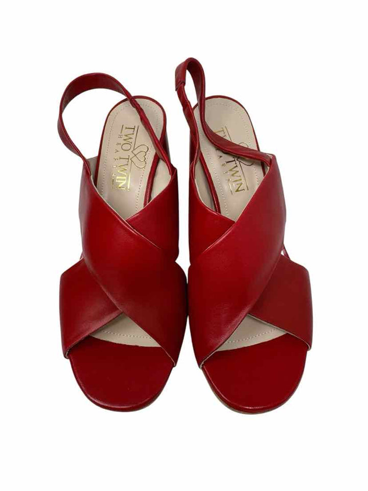 Shoe Size 39 Red Sandals
