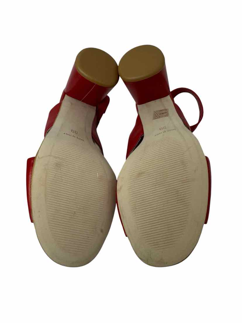 Shoe Size 39 Red Sandals